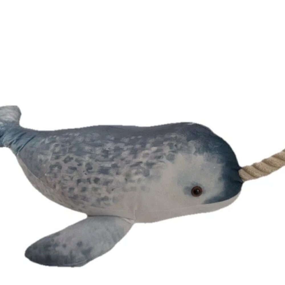 NEW Wild Republic Living Ocean NARWHAL 20" Plush Toy Stuffed Animal - Picture 3 of 5